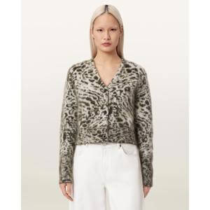 AllSaints Wick Amur Jacquard Cardigan